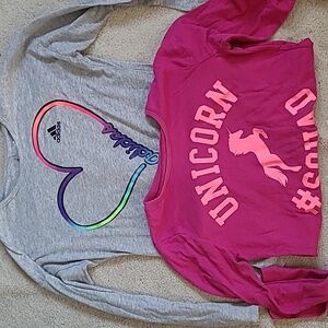 Set of 2 girls long sleeve t-shirts